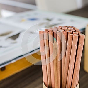 Wood color pencil