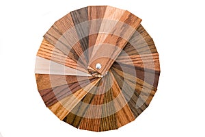 Wood color samples