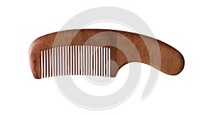 Wood comb isolated