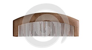 Wood comb isolated
