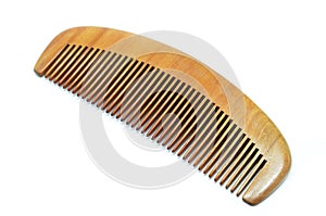 Wood comb isolated