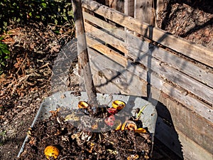 Wood compost in your own garden
