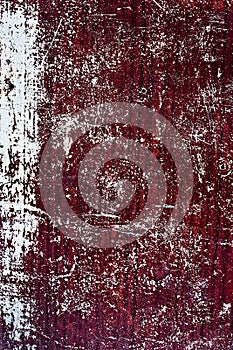 Wood crack red-white grunge texture