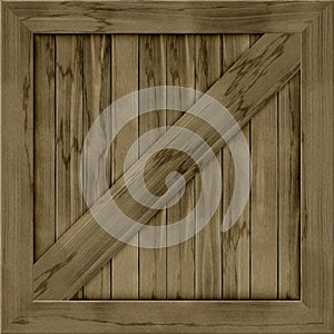 Wood crate generated hires texture photo