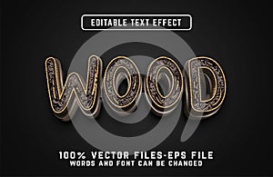 wood 3d text effect premium vectors photo