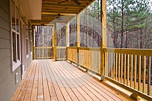 Wood Deck/Porch on House