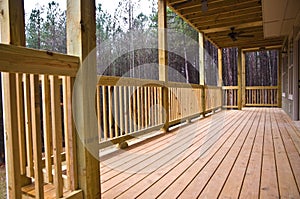 Wood Deck/Porch on House photo