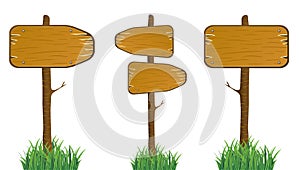 Wood Direction Signs