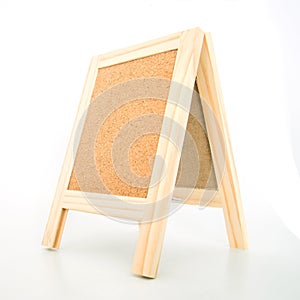 Wood display corkboard