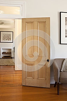 Wood Door and Doorway Room