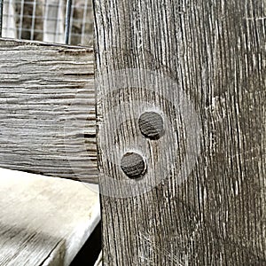 Wood dowel connection
