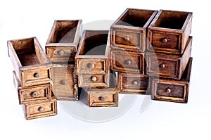 Wood drawers photo