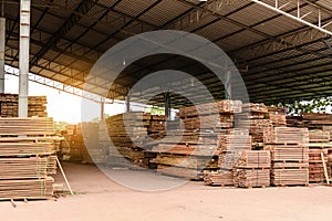 Wood factory stock and lumber board