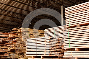 Wood factory stock and lumber board