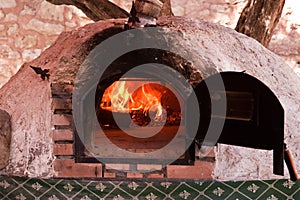 Wood-fired oven photo