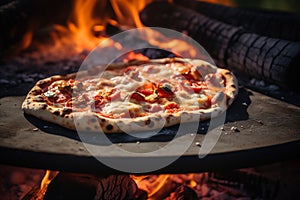 Wood-Fired Pepperoni Pizza