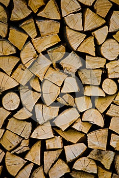 Wood for the fireplace.