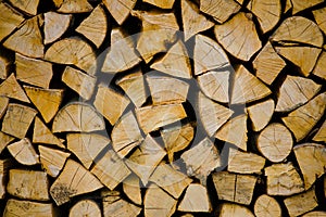 Wood for the fireplace.