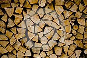 Wood for the fireplace.