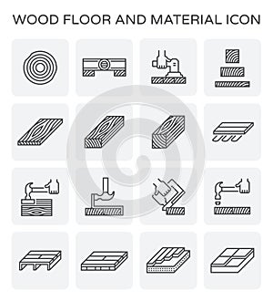 Wood floor icon