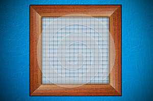 Wood frame with paper