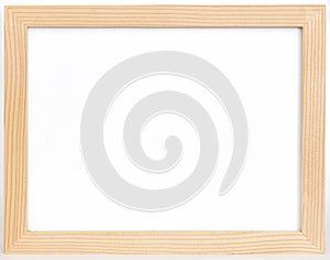 Wood frame or photo frame isolated on the white background