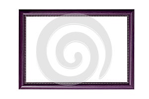 Wood frame white background