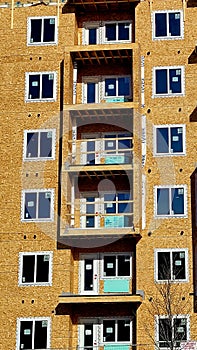 Wood framed Apartments undet construction