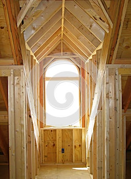 Wood framing for dormer