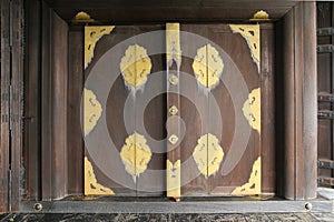 Wood gate of a house