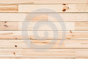 Wood Glued timber plank close up background. Wooden construction glued laminated timber in the wall of the house. pine wood plank