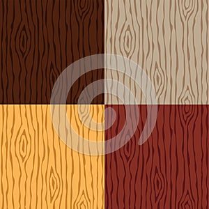 Wood grain texture set. Seamless wooden pattern. Abstract background.