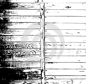Wood grunge texture. Natural wooden isolated background. Vector illustration.