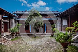 Wood House Lijiang, Yunnan courtyard