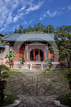 Wood House Lijiang, Yunnan courtyard