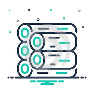 Mix icon for Wood, piece and bundle