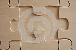 Wood jigsaw element