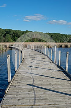 Wood Lake Park Boardwalk Across Marsh