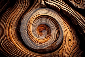 Wood larch texture of cut tree trunk, close-up. Wooden pattern