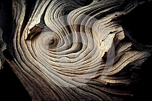 Wood larch texture of cut tree trunk, close-up. Wooden pattern