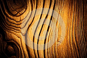 Wood larch texture of cut tree trunk, close-up. Wooden pattern