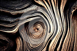 Wood larch texture of cut tree trunk, close-up. Wooden pattern