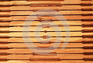 Wood lath background Wooden chair