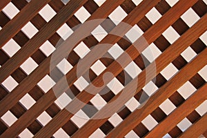 Wood lattice as a graphic resource