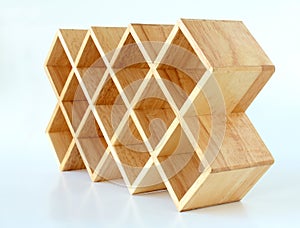 Wood Lattice Display Rack photo