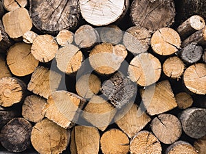 Wood log textured Lumber stack