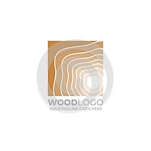 Wood Logo, wood texture, grain, furniture logo vector