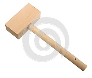 Wood mallet.