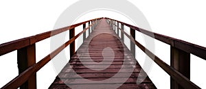 Wood Marina pier deck isolated PNG file.