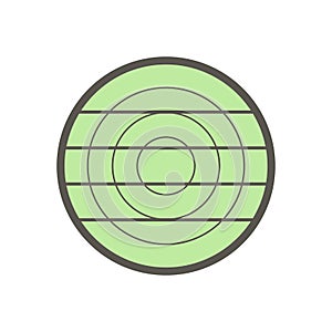 Wood material and sawmill industry vector icon